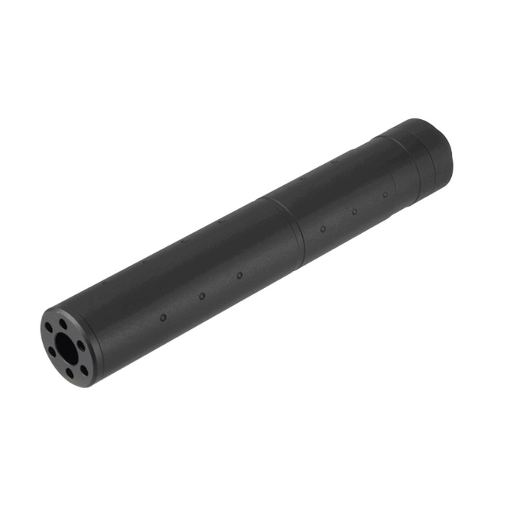Aluminium Dot Mock Suppressor | 195mm | Black | Lancer Tactical