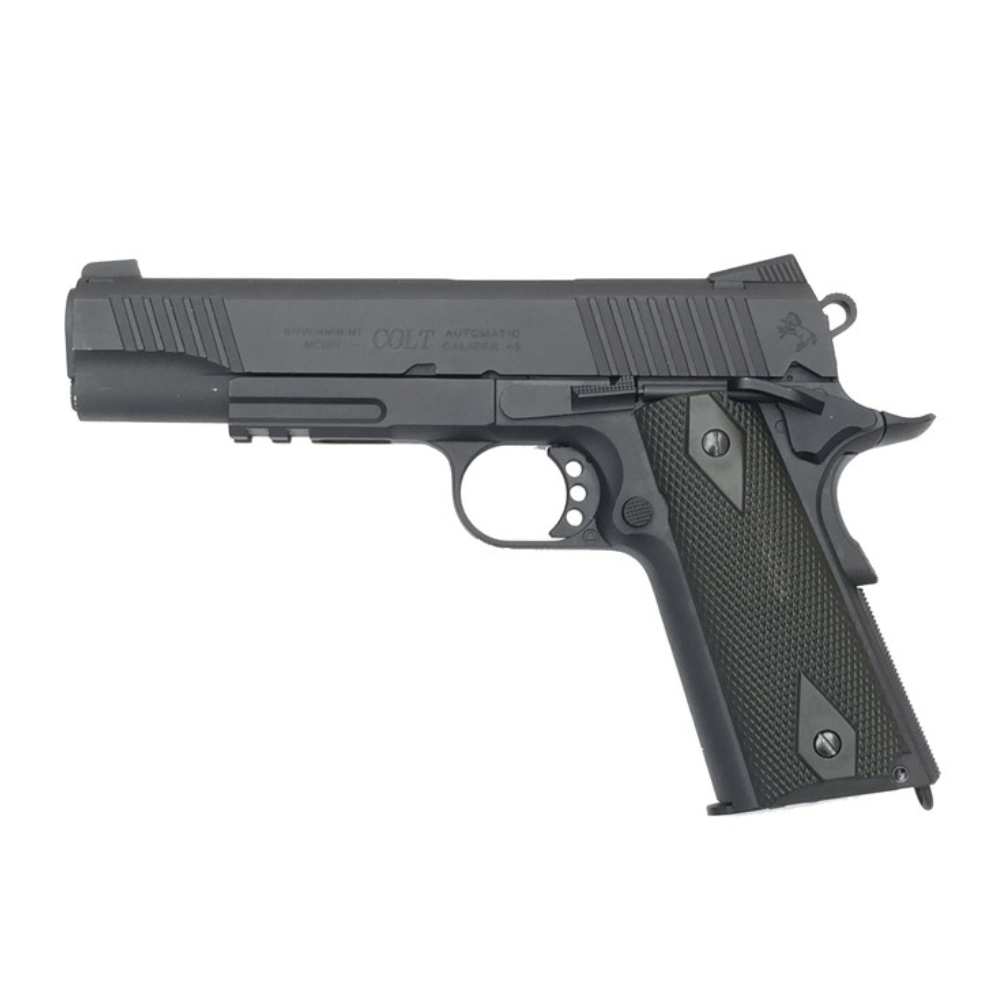 Colt 1911 Rail Gun Black Matt Full Metal | Co2 | Cybergun